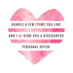 Accepting reasonable offers! Discounts on bundles!